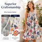 🏵️Vestido floral elegante sem mangas para mulher