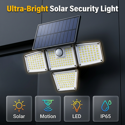 🌞💡Luz de segurança solar com sensor de movimento