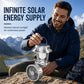 Ventoinha solar dobrável multifuncional