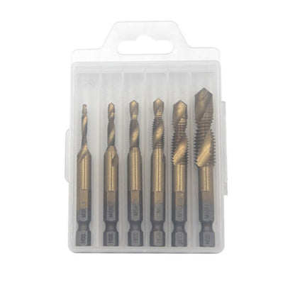Conjunto de 6 brocas em espiral multifuncionais