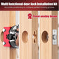 🔧 -50% ! 🚪 Kit de Gabarit de Mortaisage pour Loquet de Porte en Bois – Aluminium – 3 Profondeurs de Coupe & Compatible 35/44 mm pour Installation Propre 🛠️