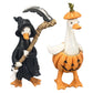 🎃DECORAÇÃO DE HALLOWEEN ABORRECIDA?🎃 Conjunto de Patos Assustadores – Pintados à mão, 5 personagens, resistentes às intempéries – Para prateleiras, secretárias e exterior! 🦇