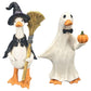 🎃DECORAÇÃO DE HALLOWEEN ABORRECIDA?🎃 Conjunto de Patos Assustadores – Pintados à mão, 5 personagens, resistentes às intempéries – Para prateleiras, secretárias e exterior! 🦇