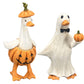 🎃DECORAÇÃO DE HALLOWEEN ABORRECIDA?🎃 Conjunto de Patos Assustadores – Pintados à mão, 5 personagens, resistentes às intempéries – Para prateleiras, secretárias e exterior! 🦇
