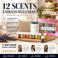 🎁🌺O aroma fresco anima-te! 🌷Conjunto de 12 óleos essenciais solúveis em água