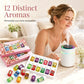 🎁🌺O aroma fresco anima-te! 🌷Conjunto de 12 óleos essenciais solúveis em água