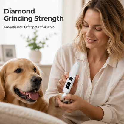 💞Mais de 50 mil unidades vendidas!🐶💨 50% DE DESCONTO! Lixa elétrica para unhas de animais de estimação – Silenciosa, com lixagem suave em 3 etapas. Indicador LED de carga e recarregável por USB-C – cuidados sem stress para cães e gatos! 🛡️✨