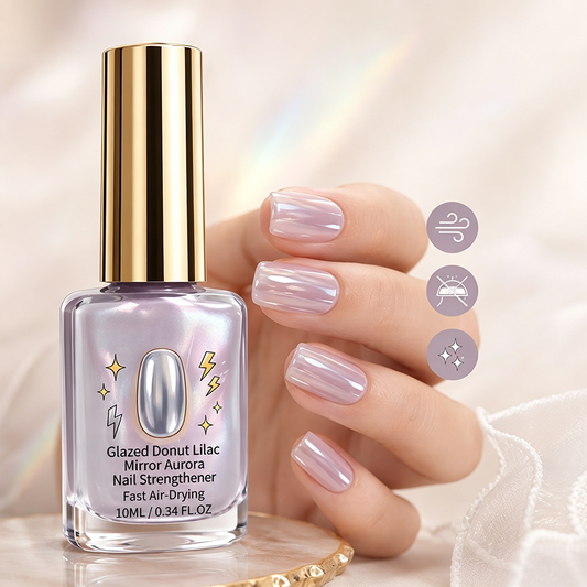 📢📢50% DE DESCONTO!! ⏰Fortalecedor de unhas Lilac Glossy Mirror
