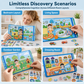 🧩✨ 50% DE DESCONTO! 🧒 Livro magnético educativo com cenas em forma de puzzle – Dobrável, interativo e perfeito para aprender brincando! 🌟🧠