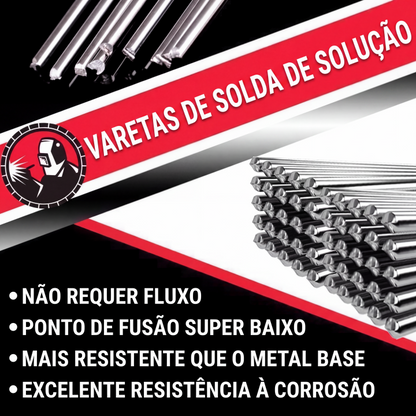 🔥 Varetas de solda de alumínio de baixa temperatura para pequenos reparos em metal