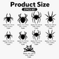 🕷️🎃Autocolantes de parede com luzes LED intermitentes em forma de aranha 3D para o Halloween