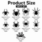 🕷️🎃Autocolantes de parede com luzes LED intermitentes em forma de aranha 3D para o Halloween