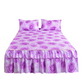🌸 -50% ! 🛏️ Cache-Sommier 3 Pièces à Fleurs et Volants – Mélange Coton Haute Densité – 5 Tailles – Jupe de Lit + 2 Taies d’Oreiller pour Chambre 🌷