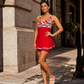 💃✨Vestido de banho elegante com estampado floral e calções para mulher