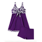 💃✨Vestido de banho elegante com estampado floral e calções para mulher