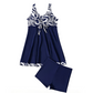 💃✨Vestido de banho elegante com estampado floral e calções para mulher