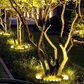 🌳 -50%! 💡 Lâmpada solar anelar para árvores – Alumínio + vidro temperado – IP67 – 12 W – 7 cores – Branco/Branco quente/Amarelo dourado/Verde/Vermelho/Azul/Multicolorido – Instalação no solo ou num poste ✨