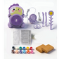 🏺🪐Kit de roda de oleiro elétrica para crianças com pedal, argila e tintas