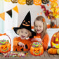 🎃Sacos de lembranças transparentes em forma de abóbora para o Halloween
