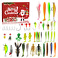 🎁💕 Mais populares 🎉🛒Conjunto de caixas surpresa do Calendário do Advento de Iscas de Pesca de Natal com Iscas Tipo Popper e Colheres Minnow