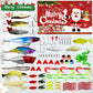🎁💕 Mais populares 🎉🛒Conjunto de caixas surpresa do Calendário do Advento de Iscas de Pesca de Natal com Iscas Tipo Popper e Colheres Minnow