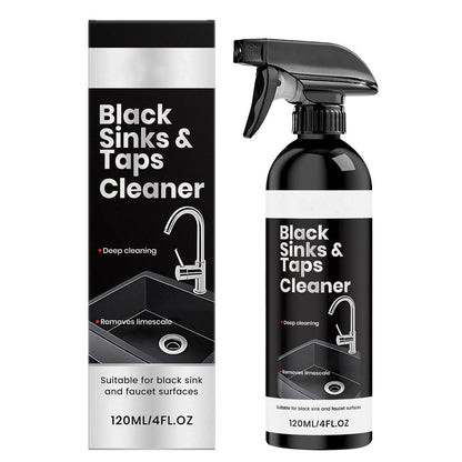 🚿💧Spray limpador de calcário para lavatórios e torneiras pretos – A fórmula à base de ácido cítrico dissolve manchas de água difíceis e acumulação de minerais. Não é preciso esfregar, é seguro para acabamentos mate – devolve um brilho deslumbrante! 🛁✨