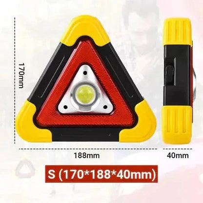 🚗Grande promoção especial – 50% de desconto🆘Luz de emergência solar triangular 3 em 1 para a berma da estrada✨