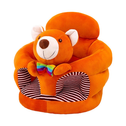 🐻 50% DE DESCONTO! 🛋️ Sofá infantil Cartoon anti-rolamento – Encosto estável, pelúcia macia e base antiderrapante – Assento seguro para brincar e descansar ✨