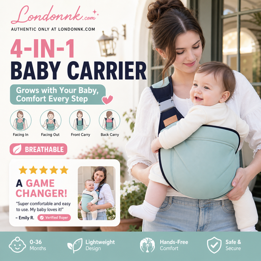 🎉 Promoção 2026 — Mais de 30 000 unidades vendidas! 👶 Porta-bebés respirável 4 em 1 – 0 a 36 meses, à frente/nas costas/virado para dentro/para fora – Conforto sem usar as mãos para os pais e o bebé! ✨