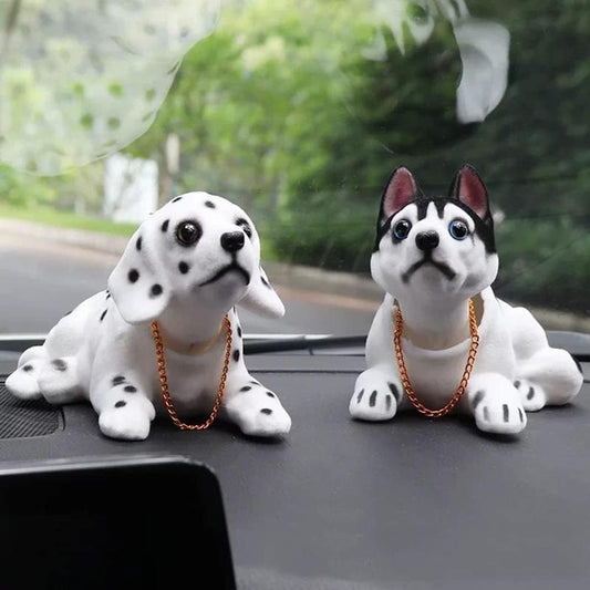 🐶 50% DE DESCONTO!🚗 Cria um ambiente adorável no carro – Cãozinho Bobblehead, design giro, estável