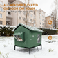 🏠 DESCONTO DE 50% POR TEMPO LIMITADO! 🐈 Casinha elevada para gatos para exterior, adequada para todas as condições meteorológicas – Impermeável, isolada, dobrável 🌧️