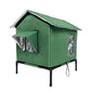 🏠 DESCONTO DE 50% POR TEMPO LIMITADO! 🐈 Casinha elevada para gatos para exterior, adequada para todas as condições meteorológicas – Impermeável, isolada, dobrável 🌧️