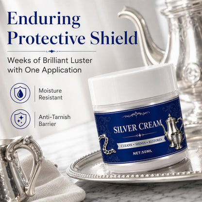 💞 MAIS DE 50 000 EXEMPLARES VENDIDOS! ✨🔧 50 % DE DESCONTO! Creme regenerador para prata – Elimina manchas difíceis e a oxidação, devolvendo um brilho espelhado. Forma uma camada protetora – preserva o brilho da prata durante semanas! 💎