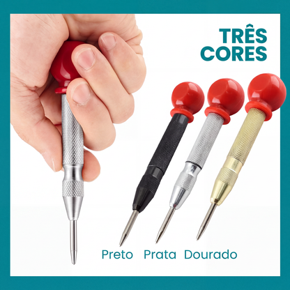 🔘 50% DE DESCONTO! ⚡ Punção Central Automático - Marcação de Precisão para Metal/Madeira, com Mola e Força Ajustável 🛠️📏