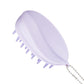 Escova de champô em silicone para massagem no couro cabeludo