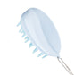 Escova de champô em silicone para massagem no couro cabeludo
