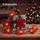 🎅 CRIE UMA ATMOSFERA DE CONTOS DE NATAL! Cordão de luzes com flores de poinsétia – ideal para sala, varanda ou quarto. 🎉