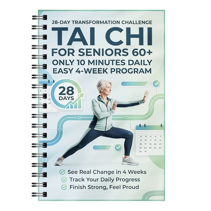 💞Mais de 50 mil exemplares vendidos! ☯️📖 50% de desconto! Livro de prática de Tai Chi de 28 dias – sessões diárias de 10 minutos, ilustrações adequadas para principiantes e registo de progresso. Movimentos suaves para idosos – crie uma rotina saudável! 🌿✨