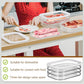 🥗 50% DE DESCONTO! 🧊 Recipiente para conservar alimentos com tampa – transparente, para o frigorífico e o congelador ✨