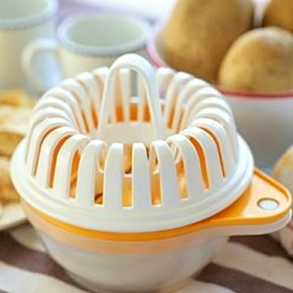 Máquina caseira para fazer batatas fritas no micro-ondas com conjunto de taças cortadoras