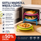 🍱 50% de desconto! Tigela dobrável para micro-ondas – aquece 2 pratos ao mesmo tempo, resistente a temperaturas até 220 °C. Poupa tempo e espaço! ⚡✨