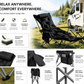 🪑 Chaise pliante réglable pour l'extérieur – Légère, solide et polyvalente – Idéale pour le jardin, le camping, la plage ou la terrasse – Facile à transporter et à monter 🏕️✨