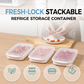 Stackable Fridge Storage Container with Lid