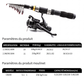 🎣🎒 Kit de pesca de viagem – Equipamento completo, cana telescópica, saco de transporte; vá pescar em qualquer lugar, desde o lago até à beira-mar, com tudo o que precisa à mão 🐟✨