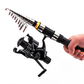 🎣🎒 Kit de pesca de viagem – Equipamento completo, cana telescópica, saco de transporte; vá pescar em qualquer lugar, desde o lago até à beira-mar, com tudo o que precisa à mão 🐟✨