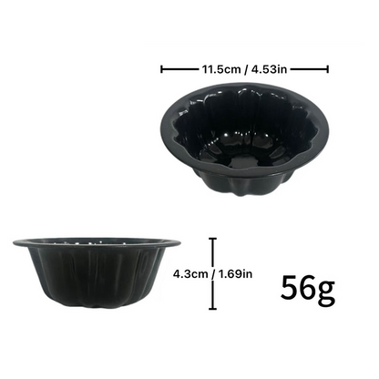 Molde para bolos em forma de mini abóbora, em aço carbono