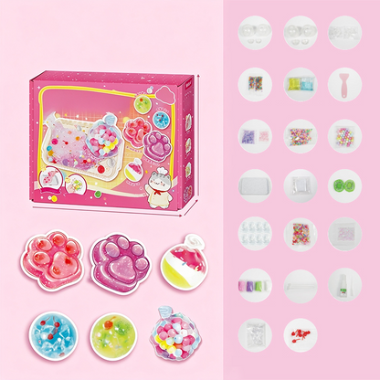 🐱 50% DE DESCONTO AGORA! 🧊 Kit DIY para brinquedo «Fried Ice» – Design em forma de garra de gato, divertido e criativo – Perfeito para brincadeiras sensoriais e para aliviar o stress das crianças ✨