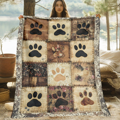 🐾 50% DE DESCONTO! 🛋️ Manta de flanela – Com motivos de patas, macia e aconchegante ✨
