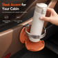 🚗 PROMOÇÃO RELÂMPAGO: 50% DE DESCONTO! Porta-copos dobrável multifuncional para a porta do carro – Couro sintético texturado e fixação por clipe não destrutiva, para um habitáculo elegante e organizado ✨🥤