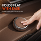 🚗 PROMOÇÃO RELÂMPAGO: 50% DE DESCONTO! Porta-copos dobrável multifuncional para a porta do carro – Couro sintético texturado e fixação por clipe não destrutiva, para um habitáculo elegante e organizado ✨🥤